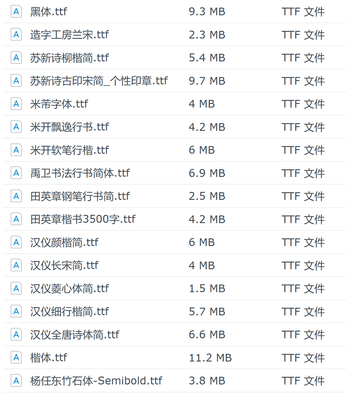 语文老师常用字体合集（100余款字体，所有VIP免费下载）第1页