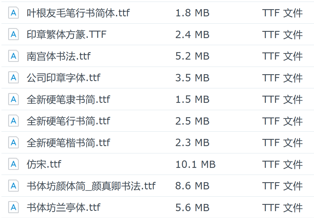 语文老师常用字体合集（100余款字体，所有VIP免费下载）第6页